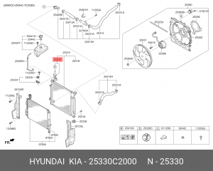 Крышка радиатора 25330-C2000 25330C2000 HYUNDAI KIA
