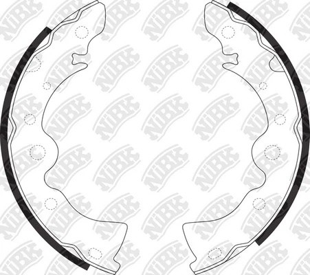 Колодки тормозные NISSAN Almera Classic задние (4шт.) NIBK FN1167 NIBK
