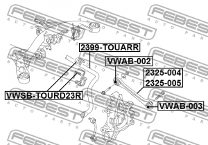 VW TOUAREG (2010>) 2325-004 FEBEST