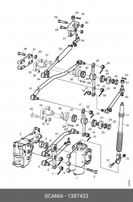 Крышка гайки 1387433 SCANIA