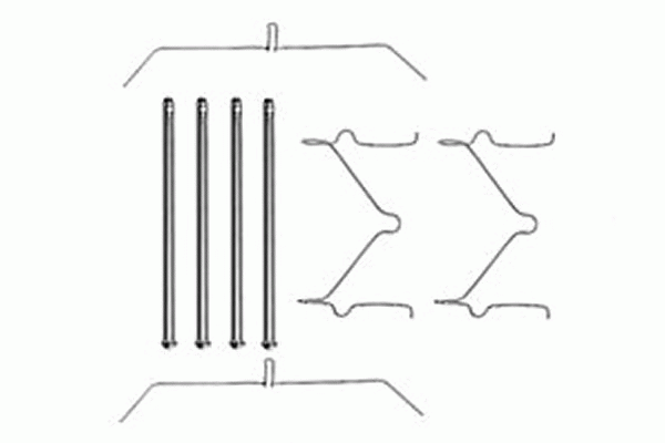 [451129000] !ремк-т торм.колодок пер.\ Toyota Hi-Lux 2.4i 4WD 88> PFK290 TRW