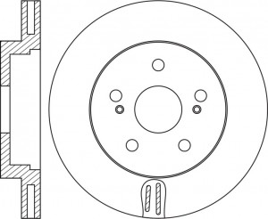 Диск тормозной TOYOTA Allion (07-) передний (1шт.) NIBK RN2074 NIBK