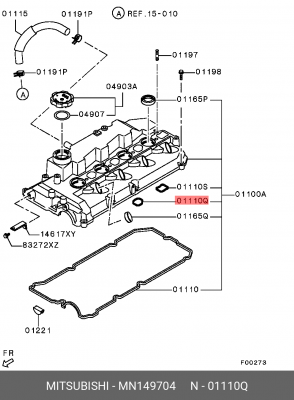 ПРОКЛАДКА КЛАПАННОЙ КРЫШКИ MN149704 MN149704 MITSUBISHI