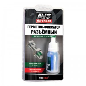 Фиксатор резьбы средней фиксации 6мл AVS CRYSTAL A78356S AVS