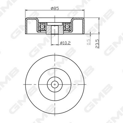 Ролик (обводной) GTC0840 GTC0840 GMB
