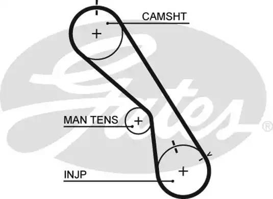 Ремень зубчатый 5474XS 105 x 25 (8597-15474) 5474XS GATES