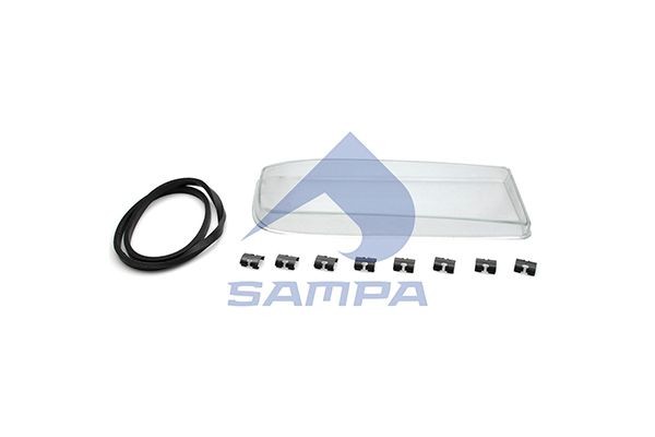Стекло фары MERCEDES Axor MP-2 (04-) правой SAMPA 201089 SAMPA