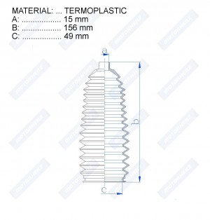 Пыльник рулевой рейки  RDZ0604MG RDZ0604MG MOTORHERZ