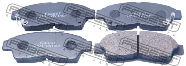 Колодки тормозные дисковые 0101-GX100F 0101-GX100F FEBEST