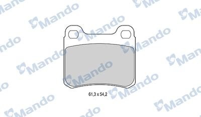 Колодки тормозные MERCEDES C (W201,W202) задние (4шт.) MANDO MBF015074 MANDO