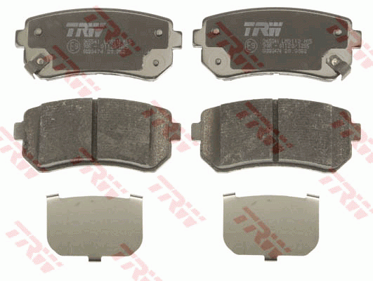 Колодки тормозные HYUNDAI i30 KIA Ceed,Rio (05-) задние (4шт.) TRW GDB3474 TRW
