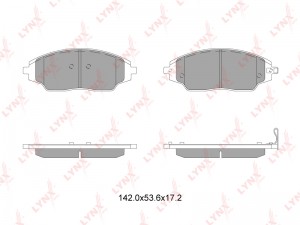 Колодки тормозные Передние BD-1818 LYNXAUTO