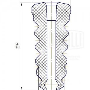 Буфер (отбойник) Лада Vesta (15-) (задн. аморт. 1 шт.) PUR (BC 0185) BC 0185 TRIALLI