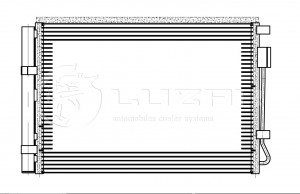 Радиатор кондиц. c ресивером для а/м Hyundai Solaris II (17-) LRAC08L5 LRAC08L5 LUZAR