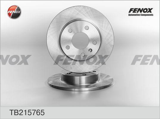 Диск тормозной Opel Astra 98-09, Corsa C 03-06, Meriva 03-, Zafira 99-  2шт TB215765 FENOX
