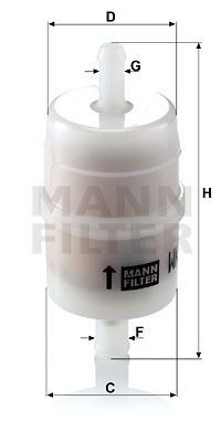 MERCEDES BENZ W211 E/ W220/ W221 ДЛЯ КОМПРЕССОРА ПНЕВМОСИСТЕМЫ WK 32-6 MANN FILTER