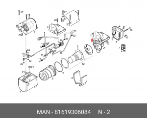 Вентилятор 81619306084 MAN