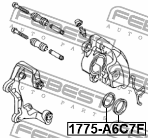 Ремкомплект суппорта AUDI A6 (10-) переднего FEBEST 1775-A6C7F FEBEST