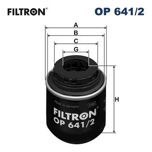 Фильтр масляный VW AUDI SEAT SKODA (1.2/1.4 TSI/1.6) FILTRON OP6412 FILTRON