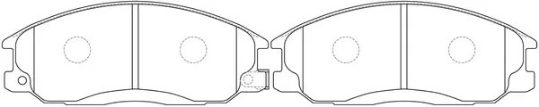 Колодки тормозные передние (HYUNDAI H1/STAREX, H1 (TQ), SANTA FE. SSANGYONG ACTY BP10103 SB NAGAMOCHI