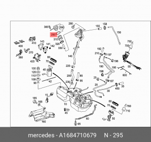 КОЛЬЦО УПЛОТНИТЕЛЬНОЕ MERCEDES A 168 471 06 79 MERCEDES BENZ