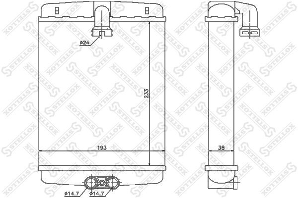 радиатор печки!\ MB W210/S210 all 95> 10-35120-SX STELLOX