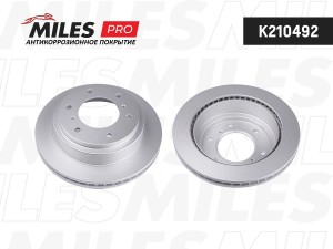 Диск тормозной (серия PRO с антикоррозионным покрытием) MITSUBISHI PAJERO 00-/PA K210492 MILES
