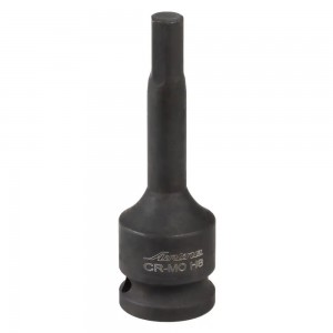 Головка торцевая ударная 1/2" DR "AIRLINE" (внешний шестигранник H8, L=78 мм) ATAS005 AIRLINE