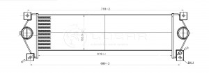 Интеркулер для а/м SsangYong Kyron/Actyon (05-) LRIC1750 LRIC1750 LUZAR