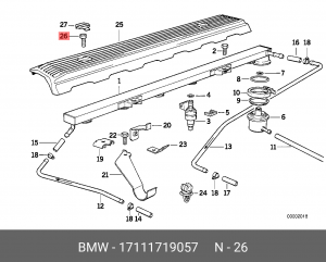 Болт BMW OE 17 11 1 719 057 BMW