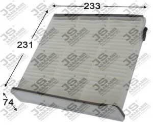 Фильтр салонный  MITSUBISHI PAJERO SPORT 3,0 2008 -   MITSUBISHI LANCER 1,3 2003 AC3503 JS ASAKASHI