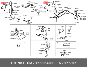 Трос газа 327706A001 HYUNDAI KIA