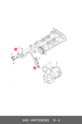 Уплотнительное кольцо VAG WHT008582 WHT 008 582 VAG