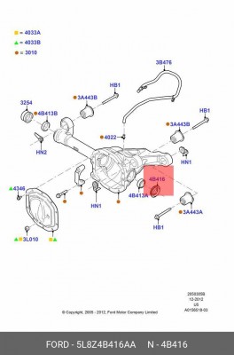Сальник привода FORD Maveric левый/правый OE 5L8Z-4B416-AA FORD