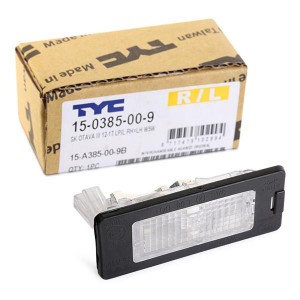 фонарь подсветки номера!\ Skoda Octavia/Rapid/Superb/Yeti, VW Polo/Sharan/Tiguan 15-0385-00-9 TYC