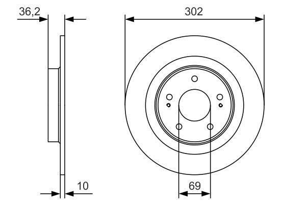 MITSUBISHI OUTLANDER (GF) (2012>) 0986479B04 BOSCH