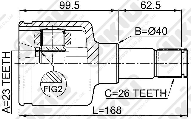 ШРУС JC51009 JC51009 JIKIU