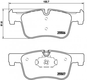 Колодки тормозные P06070 P06070 BREMBO