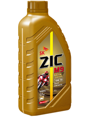 Масло моторное для 4-х тактных двигателей ZIC M9 RACING EDITION 4T 10W50 синт.1л 137214 ZIC