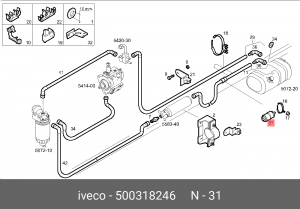 Фильтр топливный IVECO Daily OE 500318246 IVECO