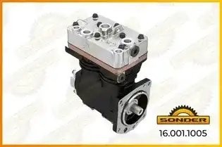 Компрессор воздушный 2 цил. Knorr LK4941, K016615000, LP4965, K016615ES/Scania 1 160011005 SONDER