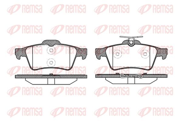 842 20 колодки дисковые з. !\ Saab 9-3, Opel Vectra, Ford Focus 1.4-3.2 02> 084220 REMSA