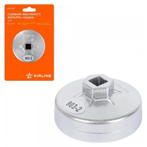Съемник масляного фильтра 74 мм "AIRLINE" (чашка 8 граней) ATFC005 AIRLINE