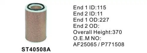 Фильтр воздушный STAL ST40508A STAL