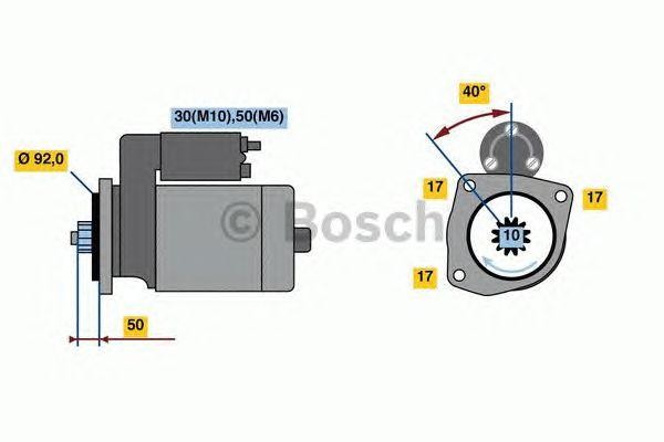 Стартер 24V/5.5kW, KMZ 0001261006 BOSCH
