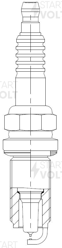 Свеча зажигания для а/м Subaru Forester SG (02-) 2.0i/2.5i/Impreza (05-) 1.5i/2. VSP 2202 START VOLT