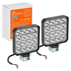 Фара светодиодная "AIRLINE" 83х83х22 мм 16W 12V (16 LED, квадратная, направленны ALED024 AIRLINE