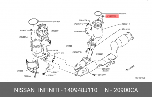 ГАЙКАNUT 14094-8J110 14094-8J110 NISSAN