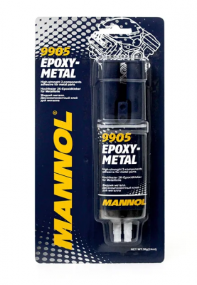 Клей "MANNOL" 9905 Epoxi-Metall (30 гр) (Жидкий металл) 9905 MANNOL