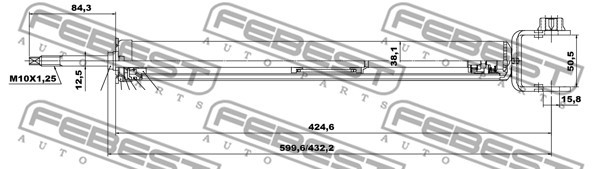Амортизатор задний NISSAN TEANA J33 2014- 02650906R 02650906R FEBEST